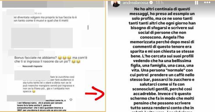 conduttrice attaccata Hater e cyberbullismo