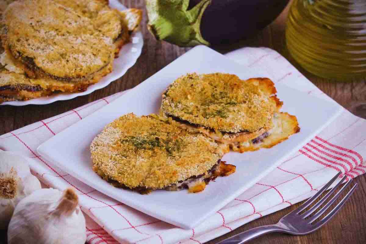 Cotolette di melanzane friggitrice ad aria