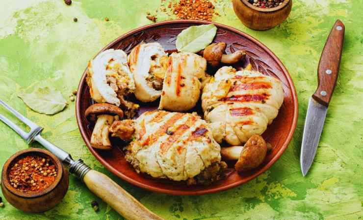 Pollo con funghi la ricetta