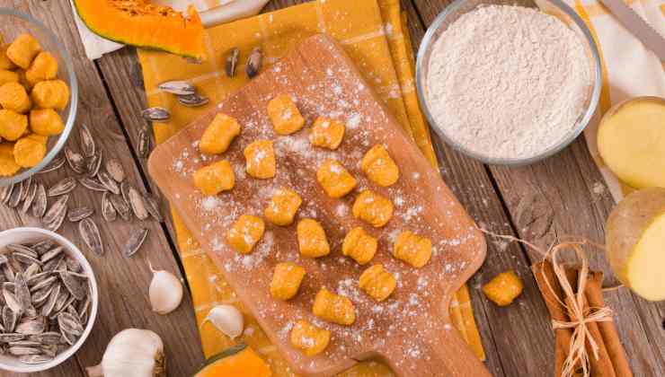 Ricetta gnocchi di zucca senza patate