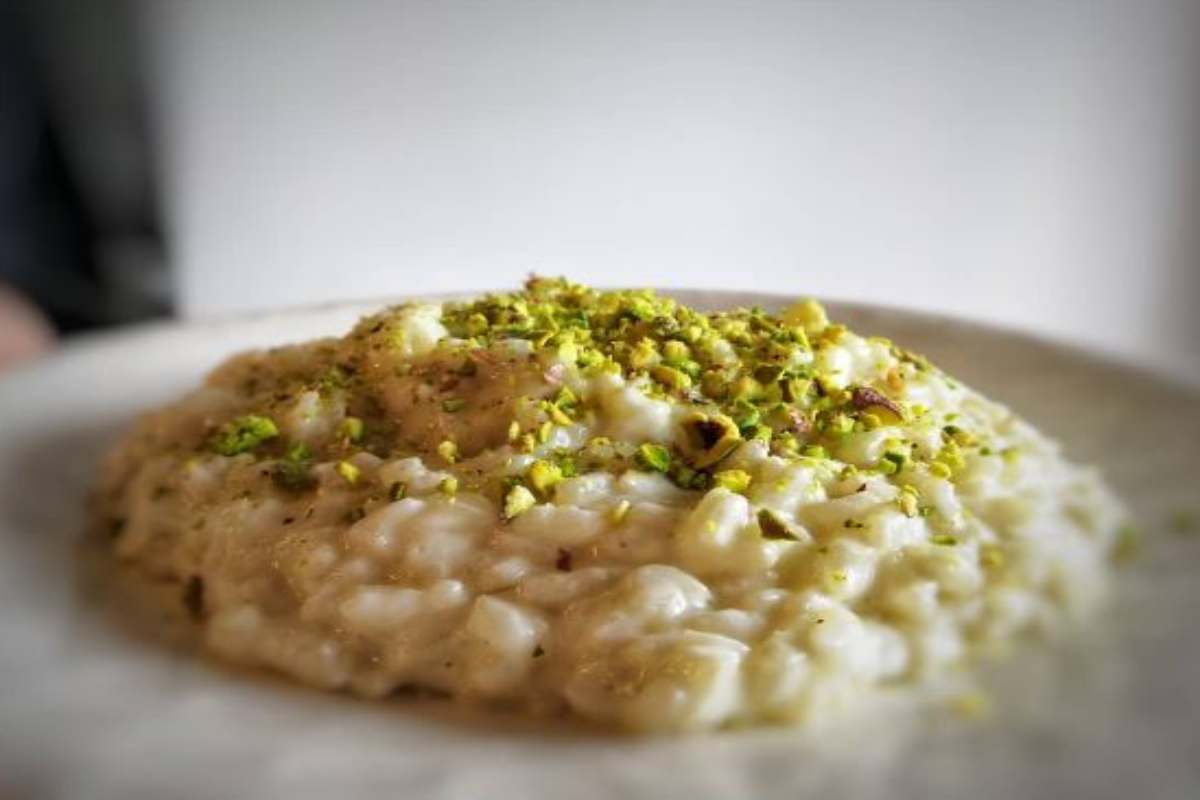 ricetta del risotto al pistacchio