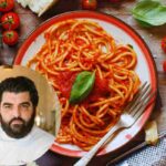 spaghetti al pomodoro con il segreto di cannavacciuolo